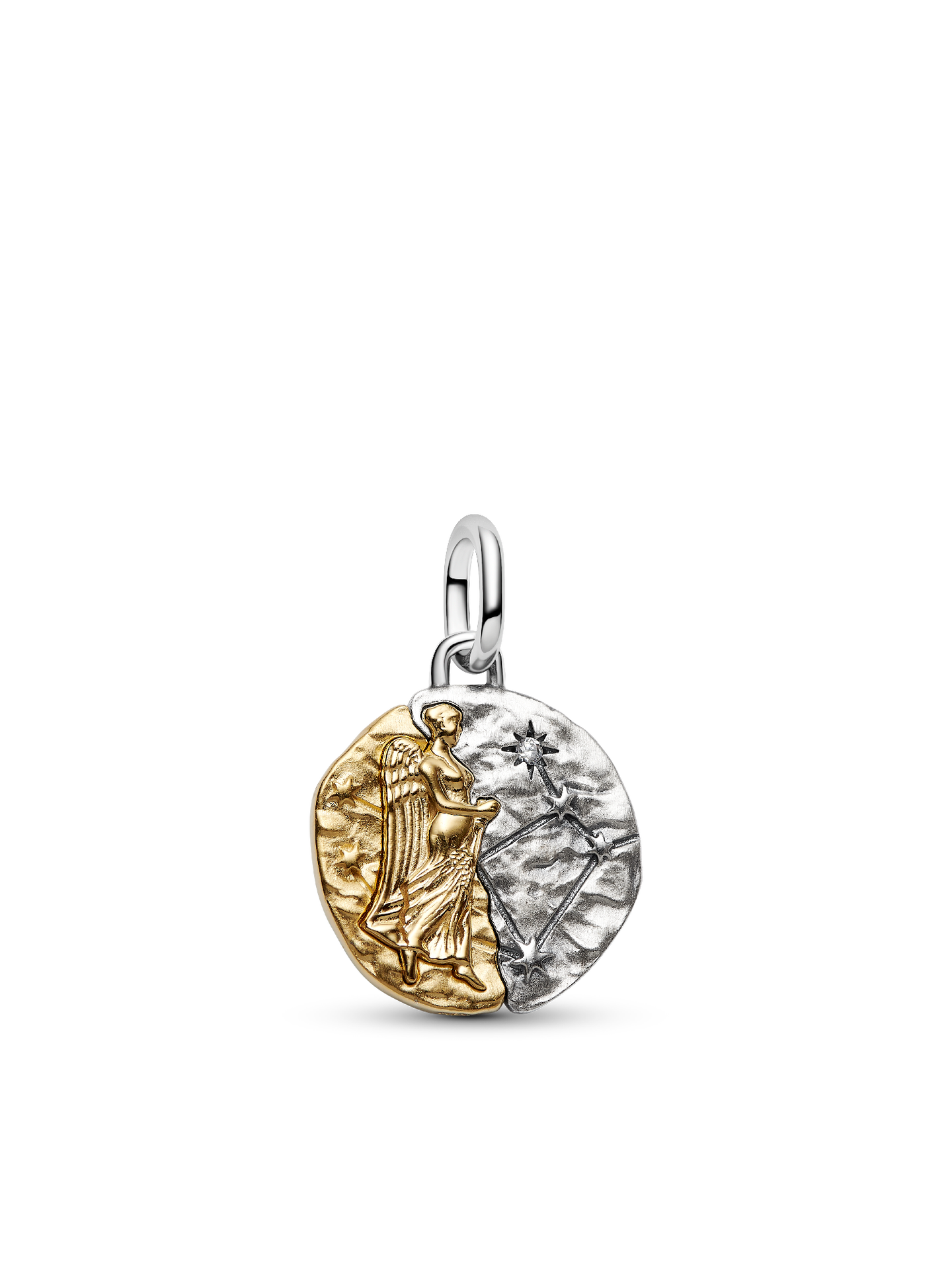Женский шарм Pandora Virgo Zodiac Medallion Charm, цвет: Двухцветный — фото 1
