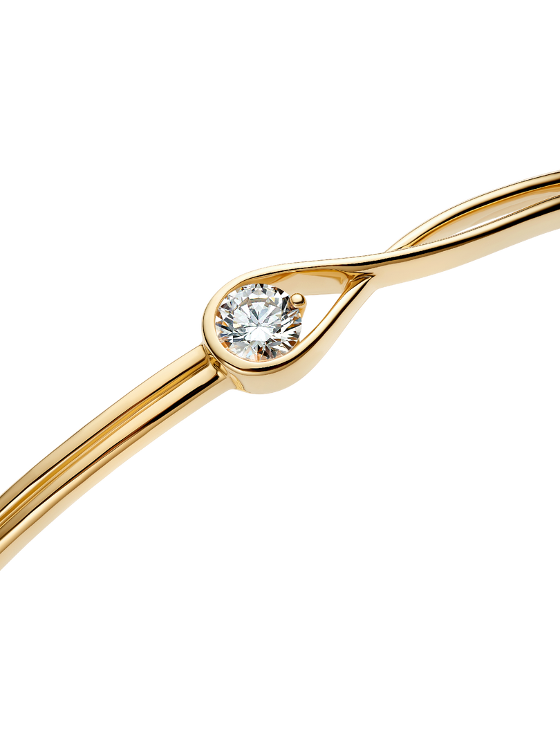 Pandora Infinite 14k Gold Lab-grown Diamond Bangle