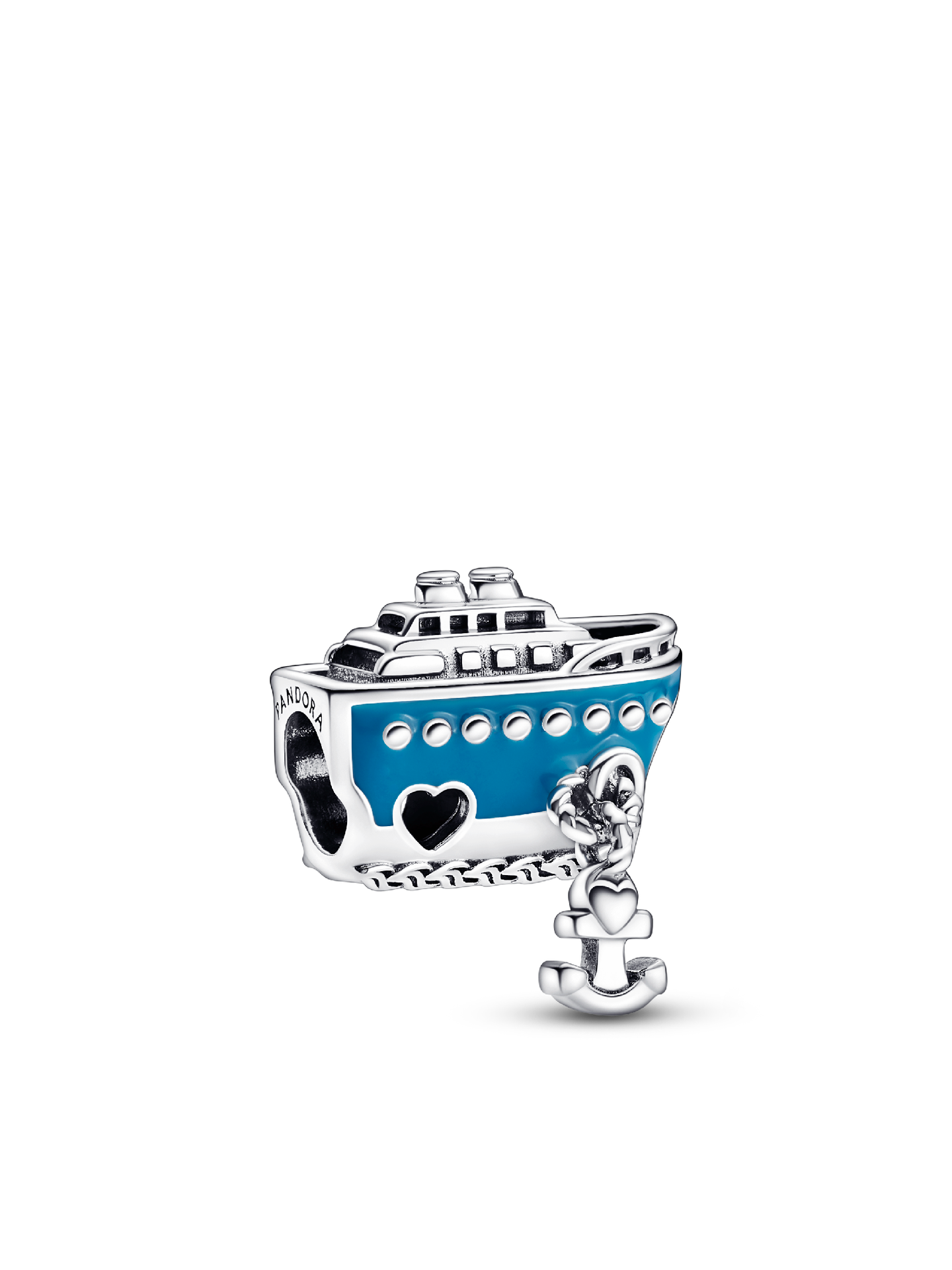 Женский шарм Pandora Anchored Cruise Ship Charm, цвет: Серебро — фото 1