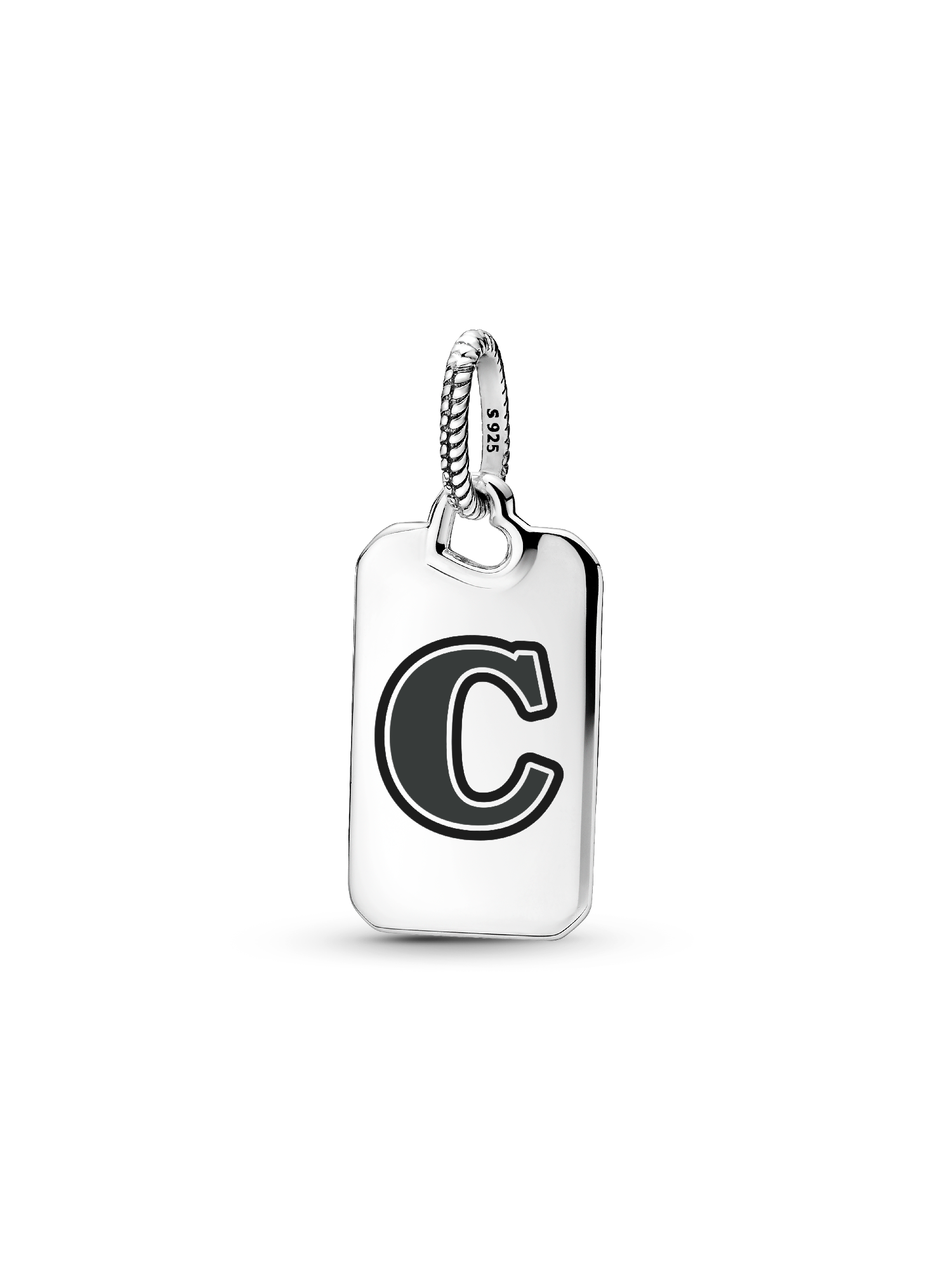 Letter C Rectangle Pendant