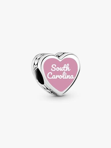 South Carolina Heart Charm