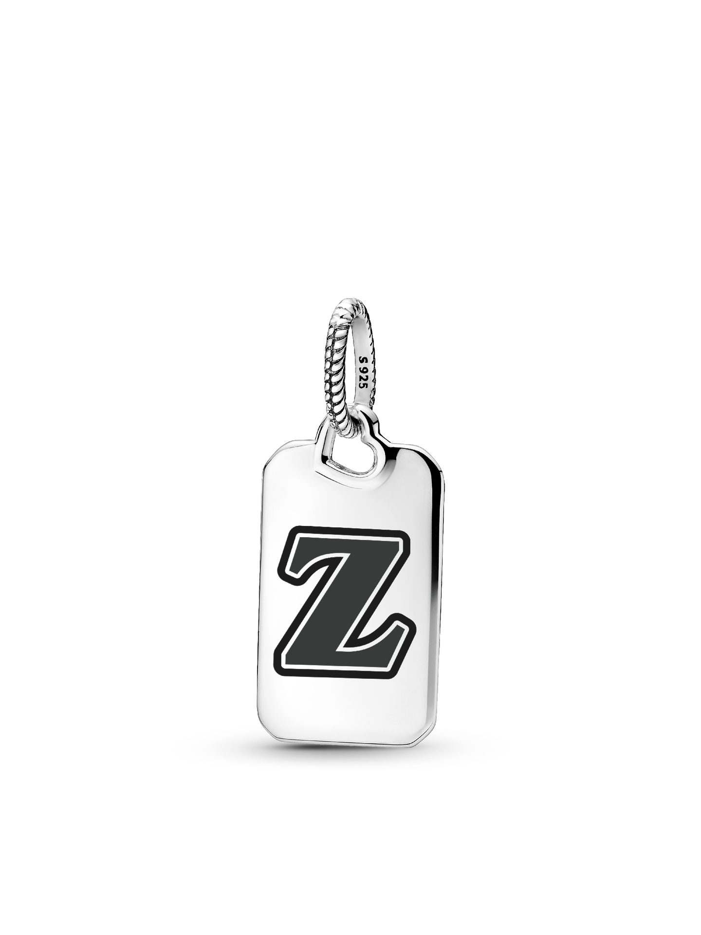 Женская подвеска Pandora Letter Z Rectangle, цвет: Серебро — фото 1