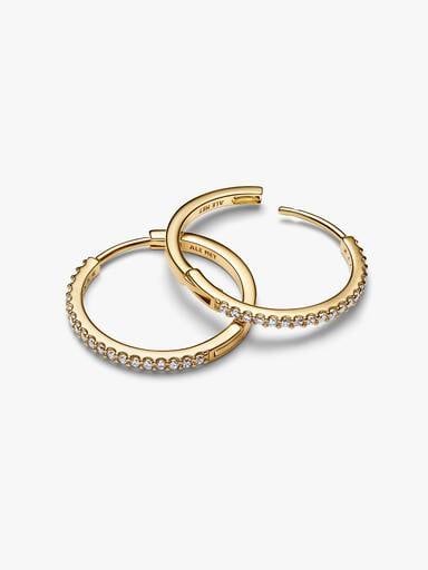 Sparkling Hoop Earrings