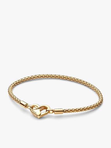 Golden Rose in Bloom Charm Bracelet Set