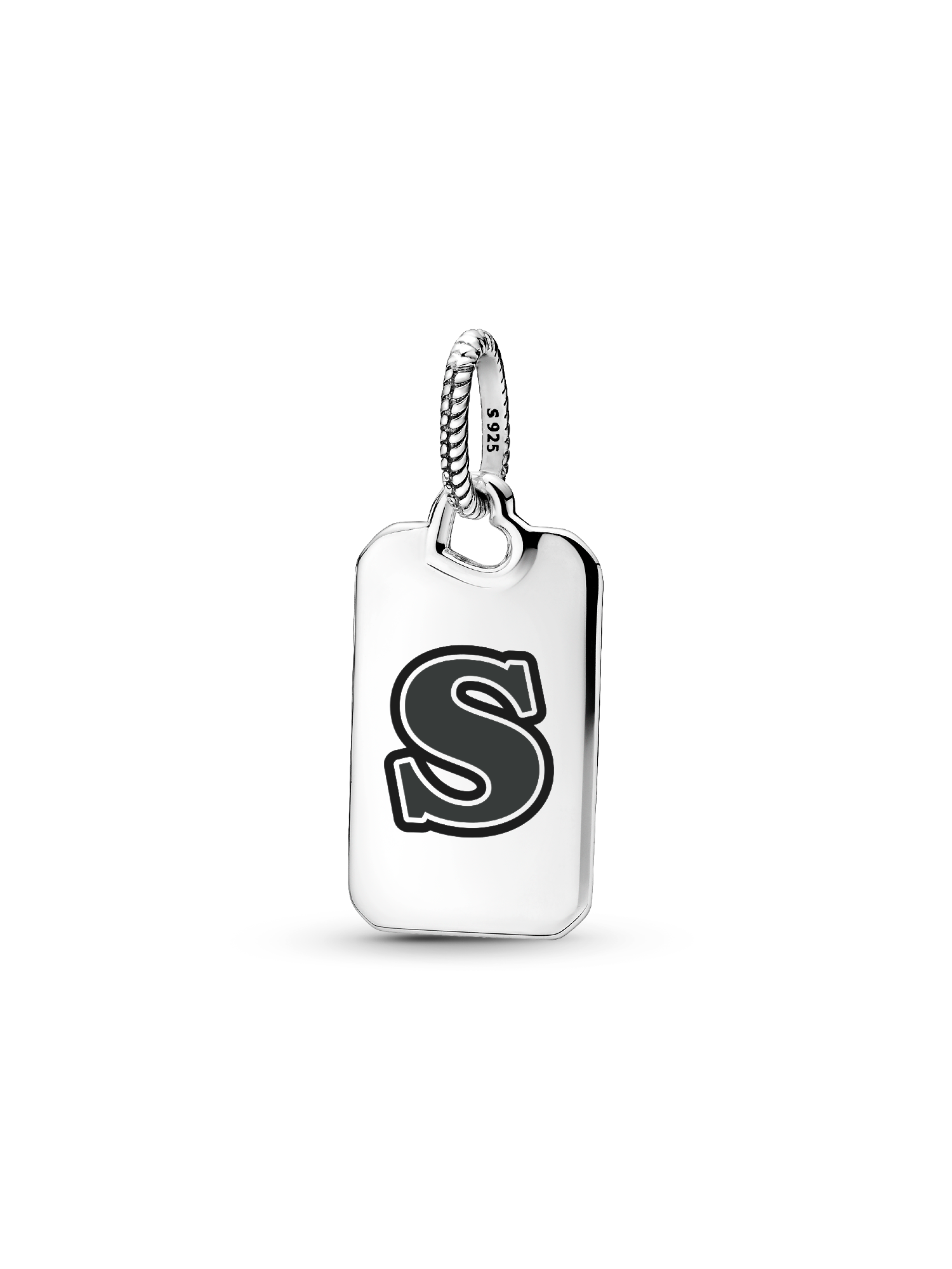 Letter S Rectangle Pendant