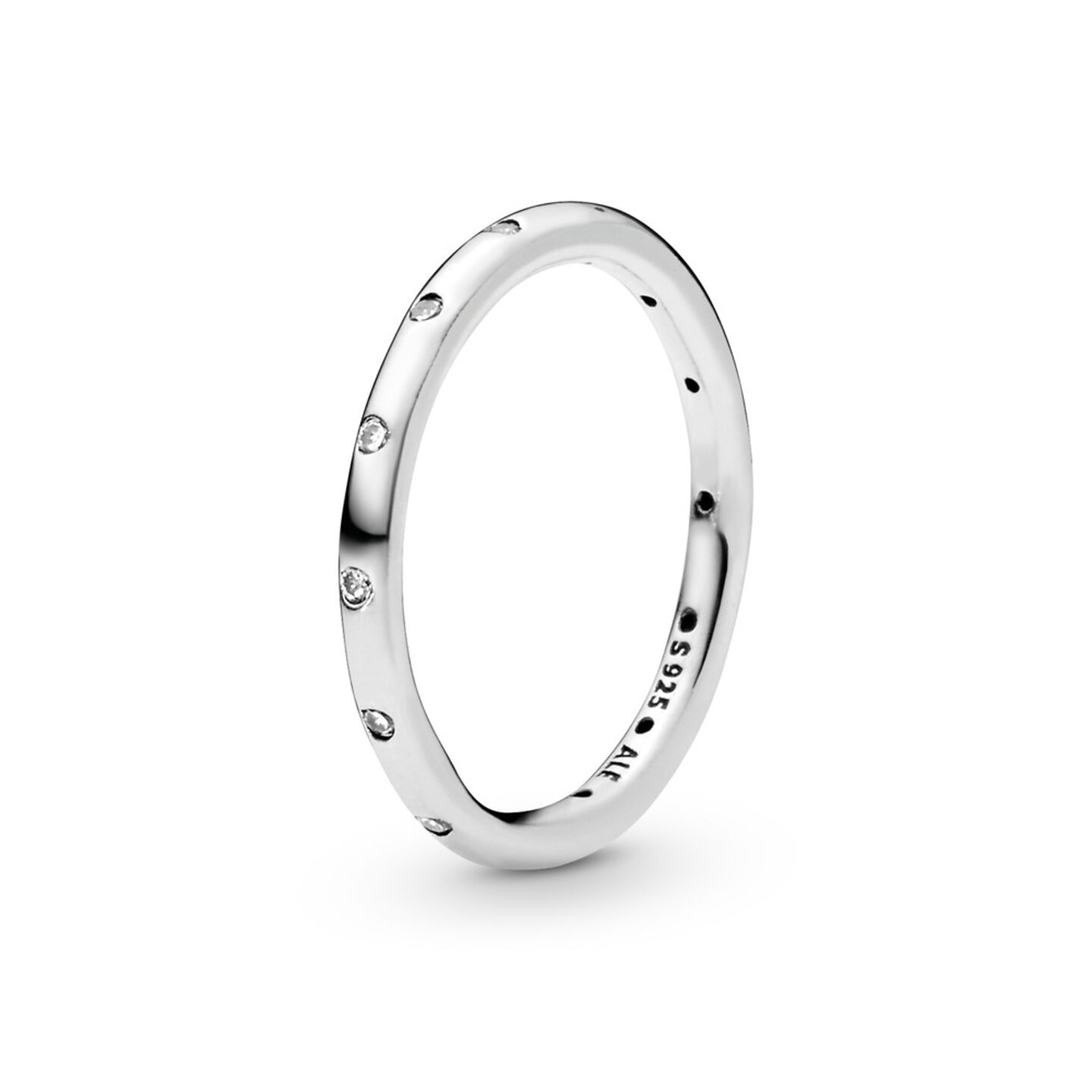 Женское кольцо Pandora Simple Sparkling Band, Sterling silver, цвет: Серебро — фото 2