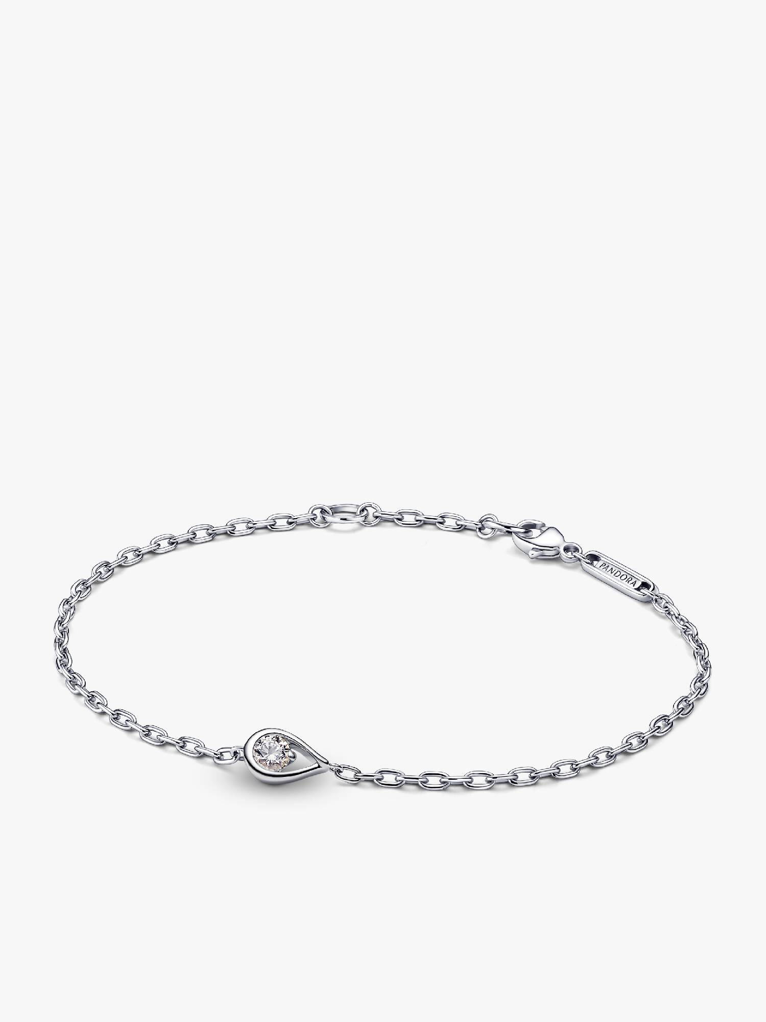 FINAL SALE - Pandora Infinite Sterling Silver Lab-grown Diamond Chain Bracelet