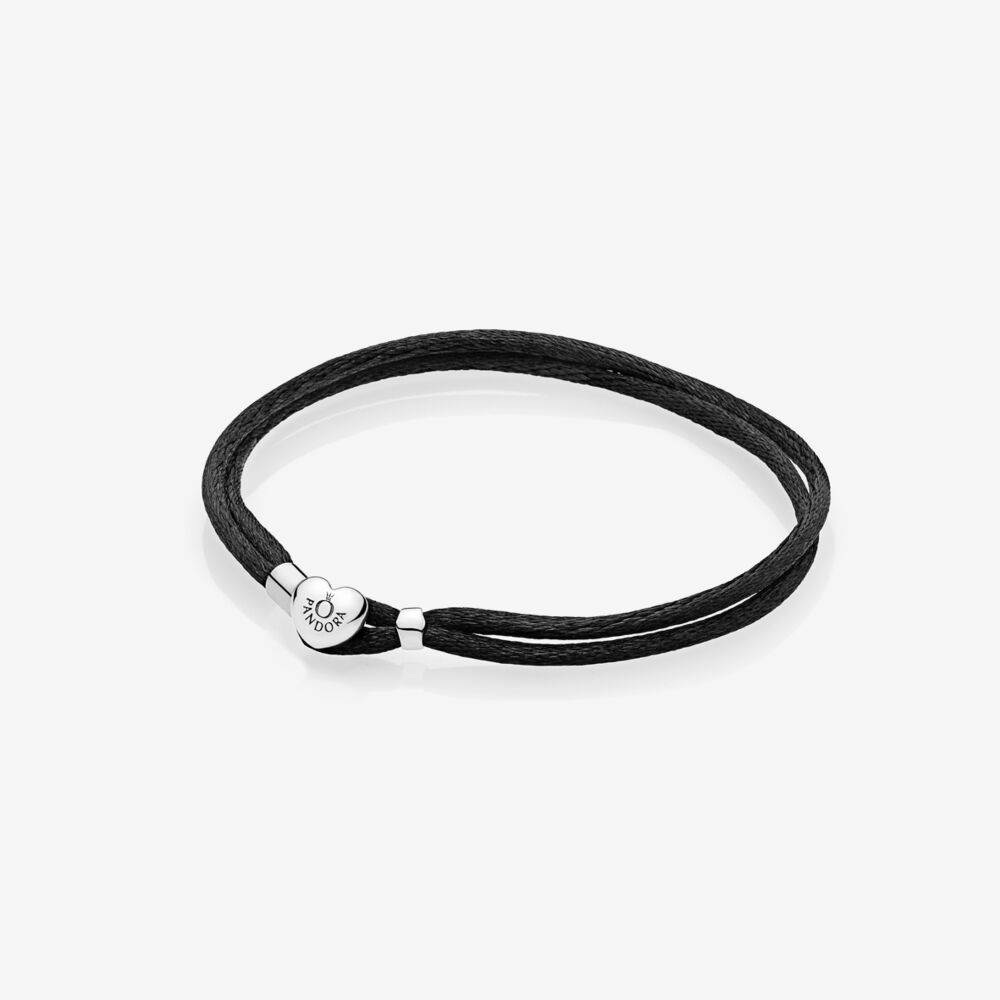 Fabric Cord Bracelet, Black