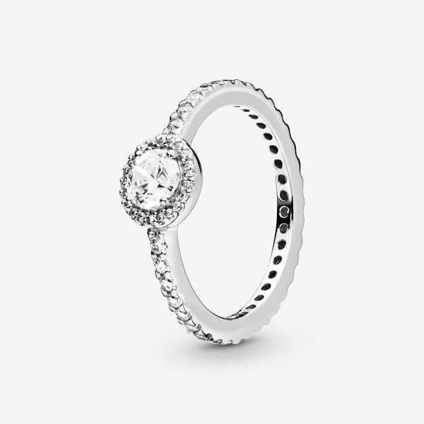 Classic Elegance Ring with Clear CZ | Silver | Pandora US