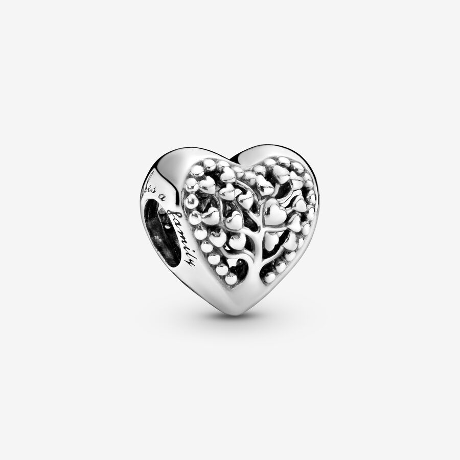FINAL SALE - Family Tree Heart Charm image number 0