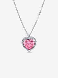 Pink Halo Heart Collier Necklace Pink Halo Heart Collier Necklace