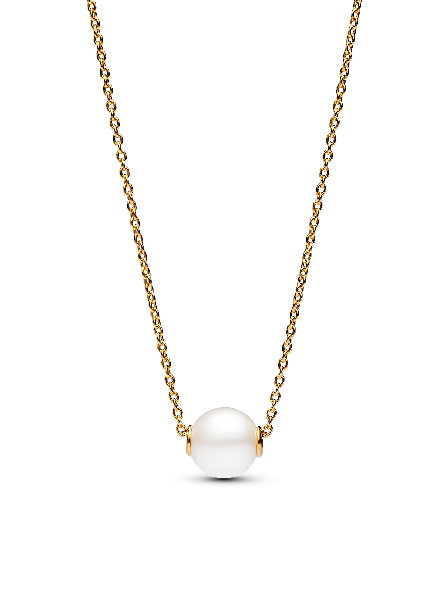 Женское колье Pandora Treated Freshwater Cultured Pearl Collier, Gold plated, цвет: Позолоченный — фото 1