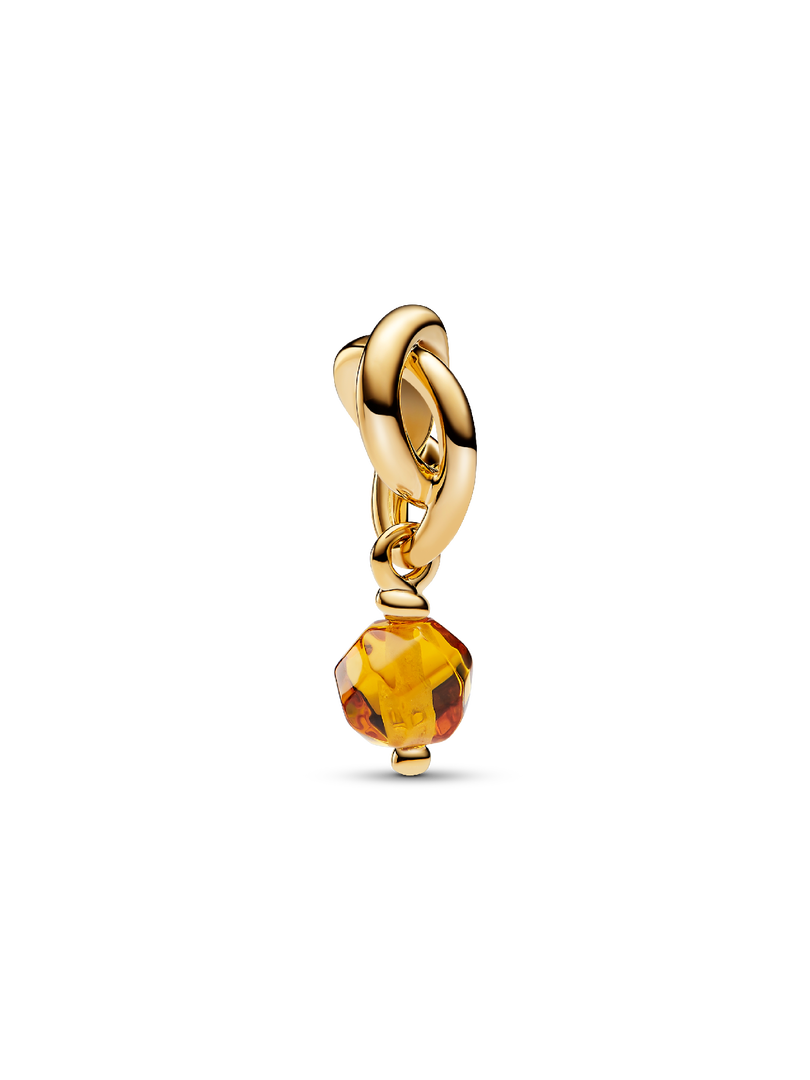 November Honey Eternity Circle Dangle Charm