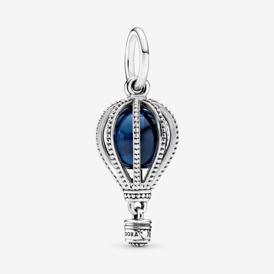 Blue Hot Air Balloon Travel Charm image number 0