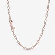 Link Chain Necklace | Rose gold plated | Pandora US