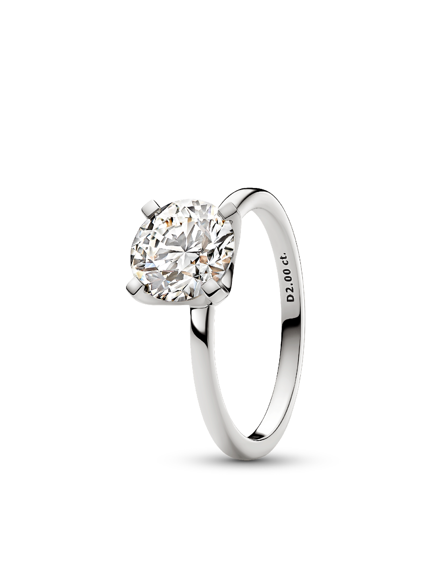 Женские кольца Pandora Era 14k White Gold Lab-grown Diamond #153228C01, цвет: Белое золото — фото 1