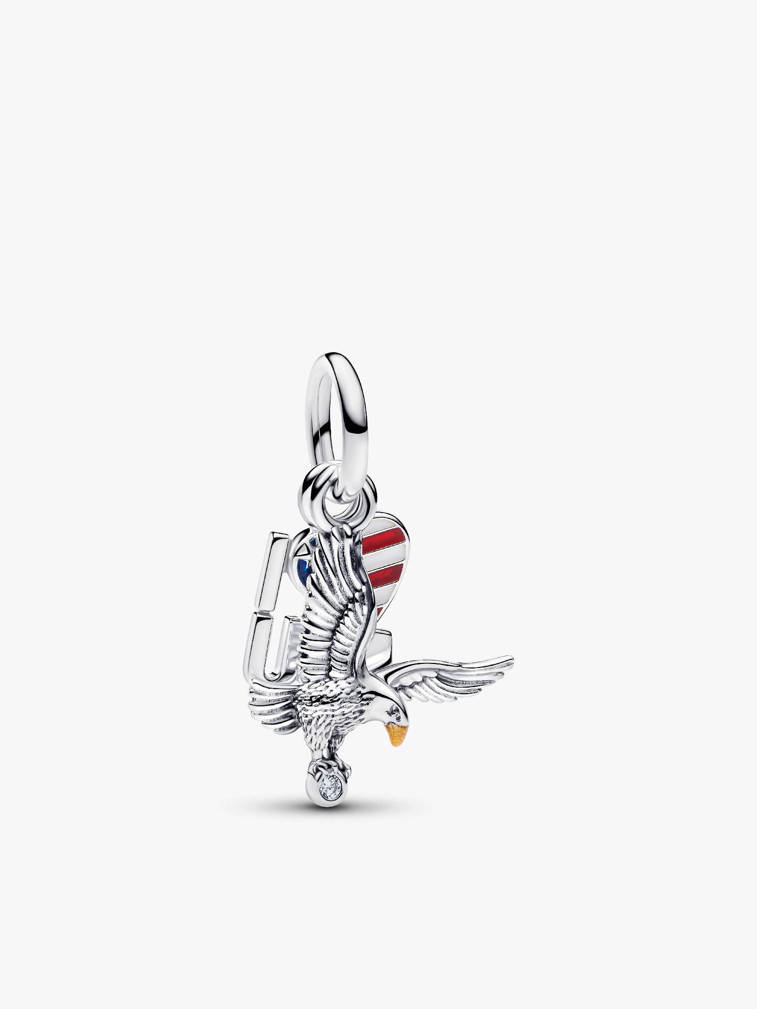I Love USA Double Dangle Charm