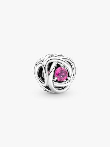 FINAL SALE - October Pink Eternity Circle Charm