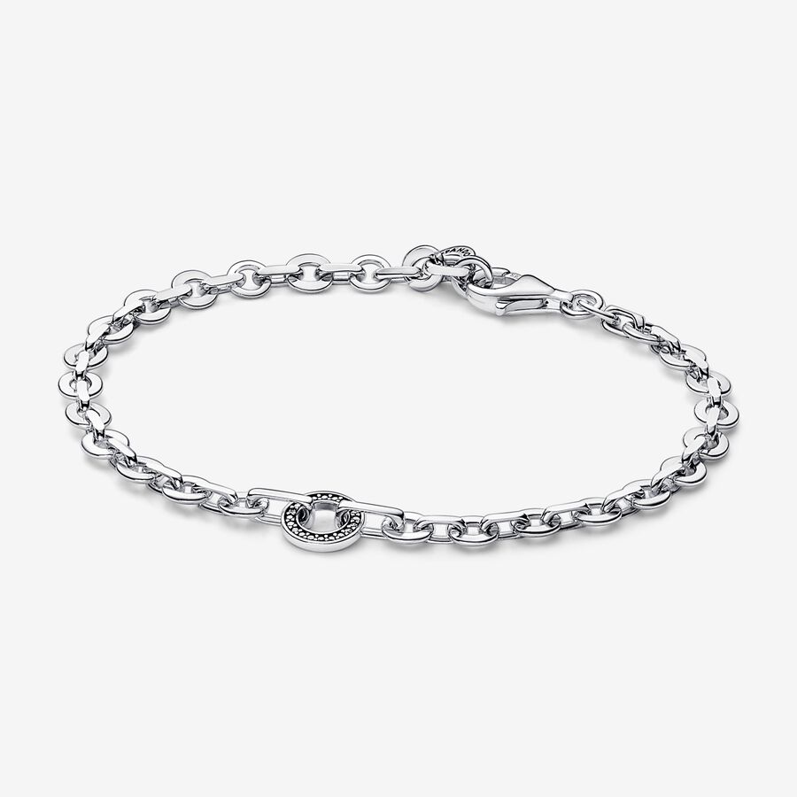Pandora Signature Bold Chain Bracelet and Necklace Set