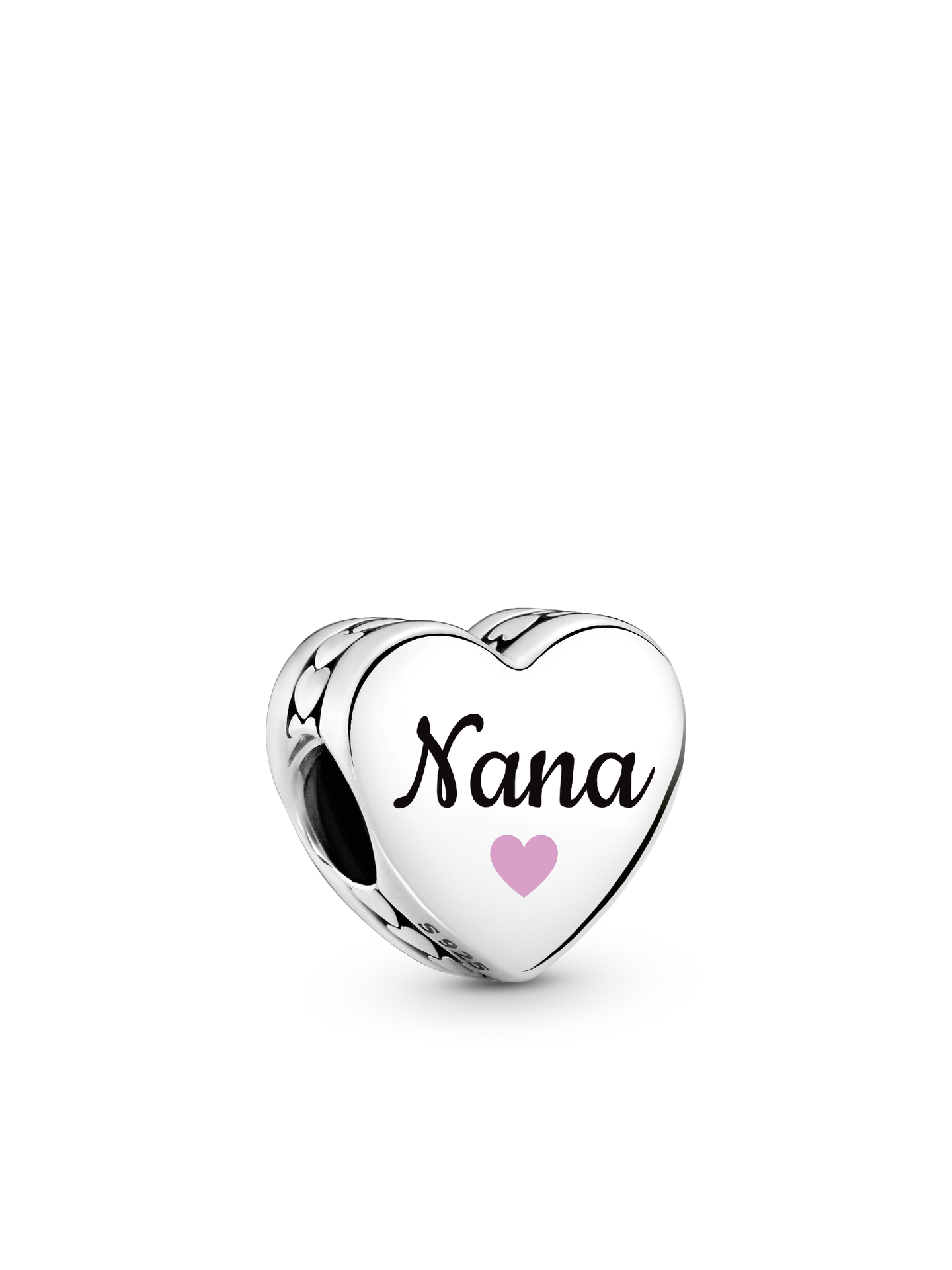 Женский шарм Pandora Nana Heart Charm, цвет: Серебро