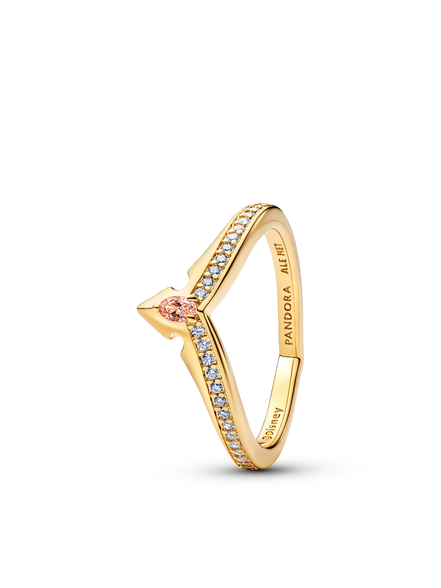 Женское кольцо Pandora Disney Princess Aurora Tiara, цвет: Позолоченный — фото 1