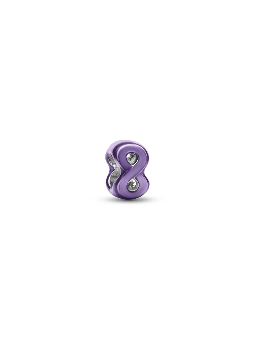 Purple Infinity Mini Charm