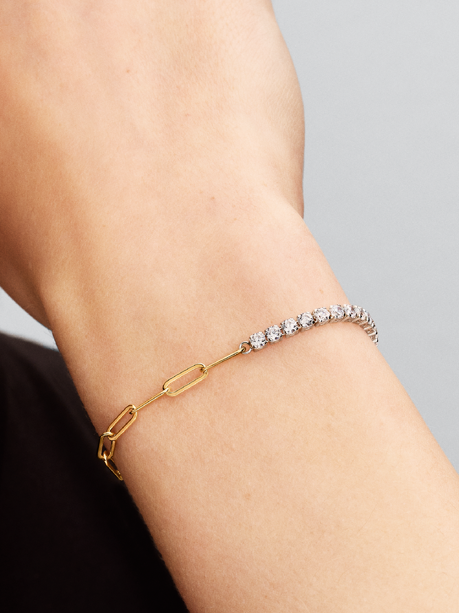 Links & Tennis Bracelet | Two-tone | Pandora US