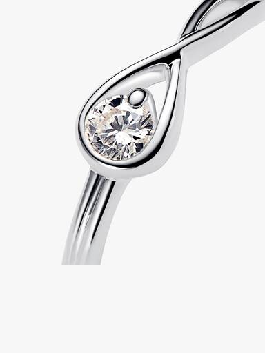 Pandora Infinite Sterling Silver Lab-grown Diamond Ring