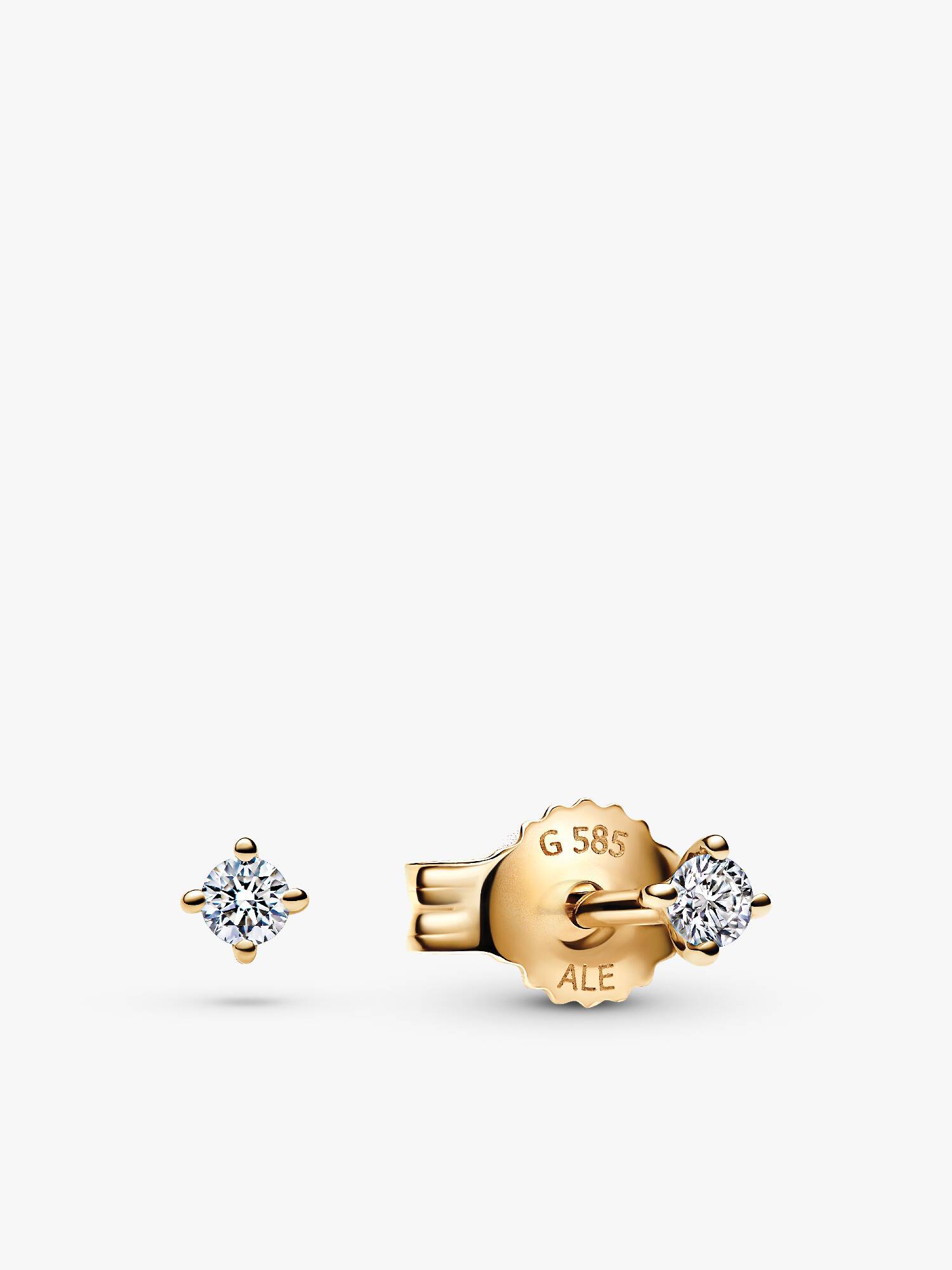 Pandora Era Lab-grown Diamond Stud Earrings 14K Gold