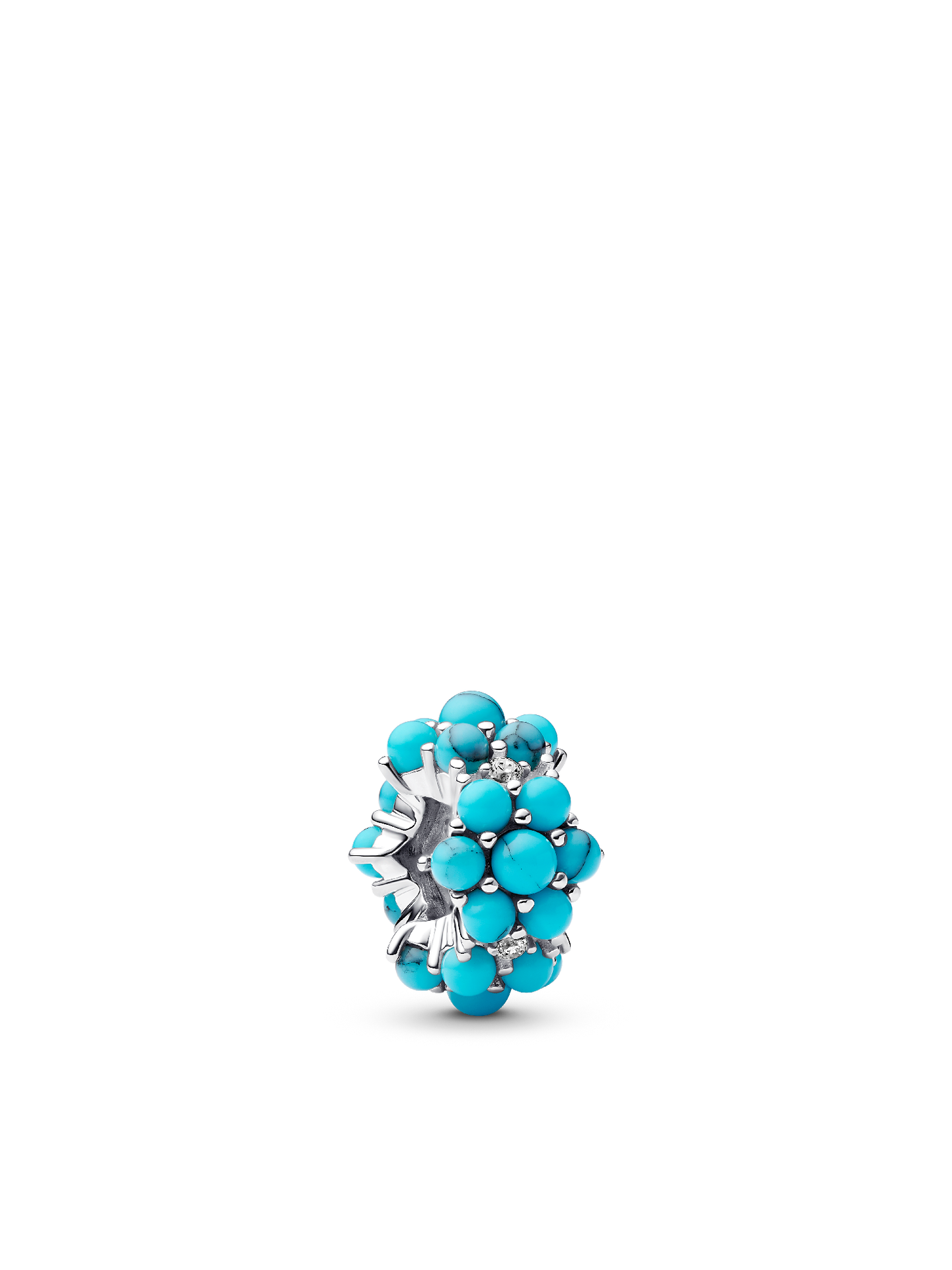 Женский шарм Pandora Turquoise-colored Ocean Charm, цвет: Серебро — фото 1