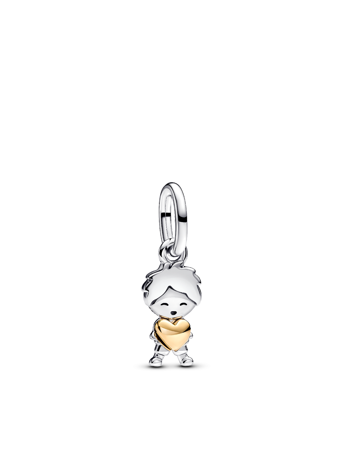 Женский шарм Pandora Happy Boy Dangle Charm, цвет: Двухцветный