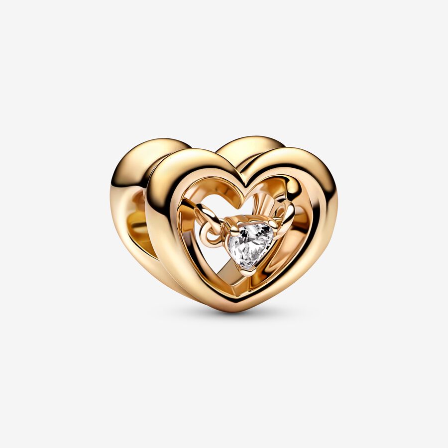 Mom's Golden Heart Dangle Charm – Fiancée Jewellers