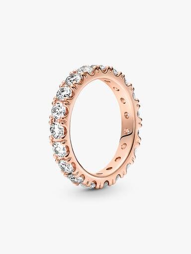 Sparkling Row Eternity Ring
