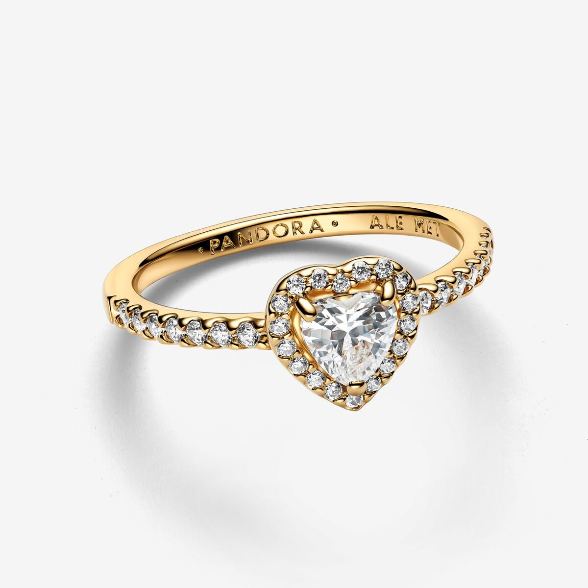 Panroda Rings Elevated Heart Ring | Gold plated | Pandora US