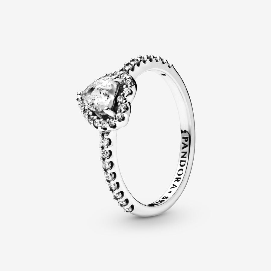 Zonnig Knipoog fluit Elevated Heart Ring | Sterling silver | Pandora US