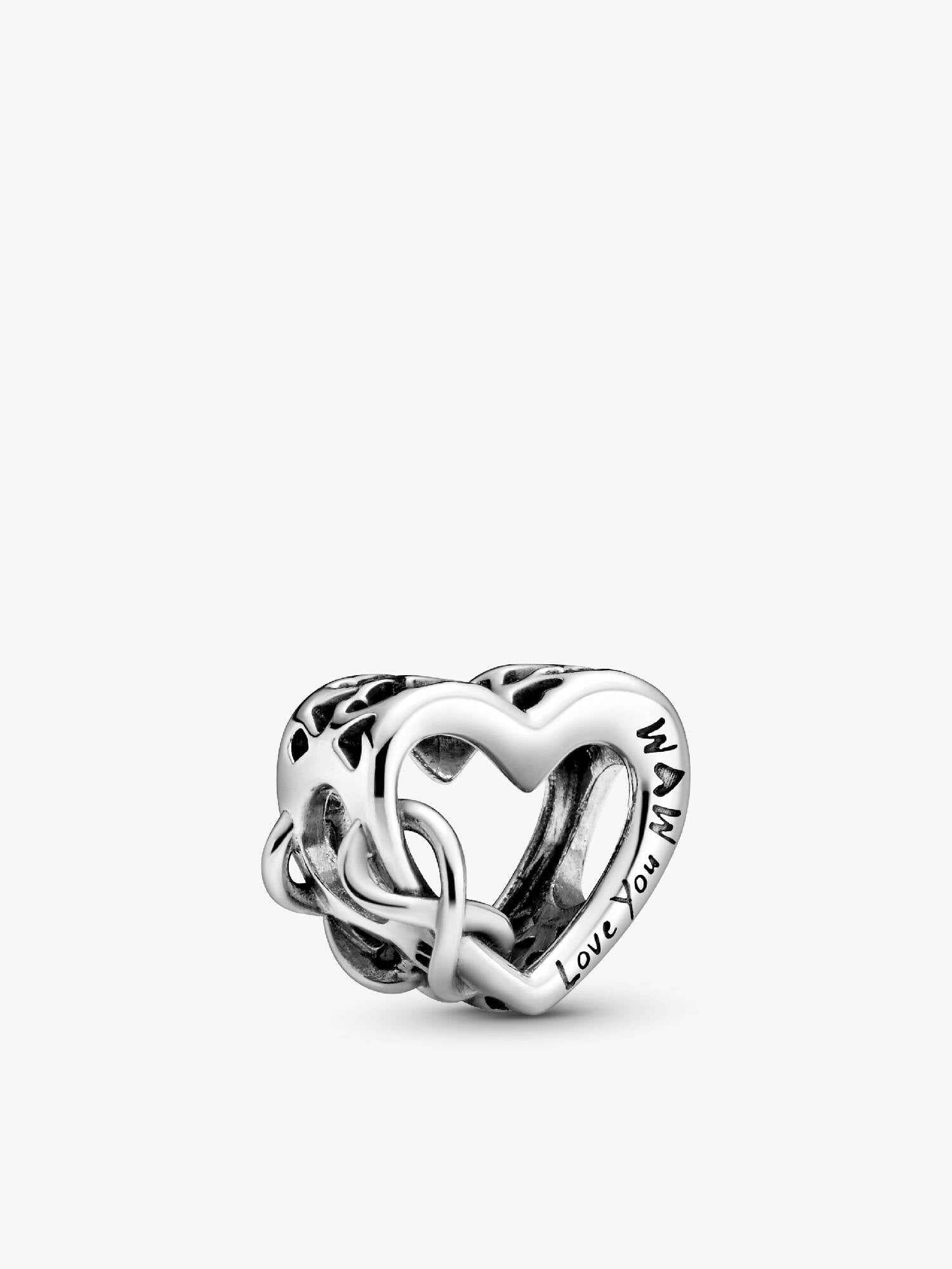 Love You Mom Infinity Heart Charm