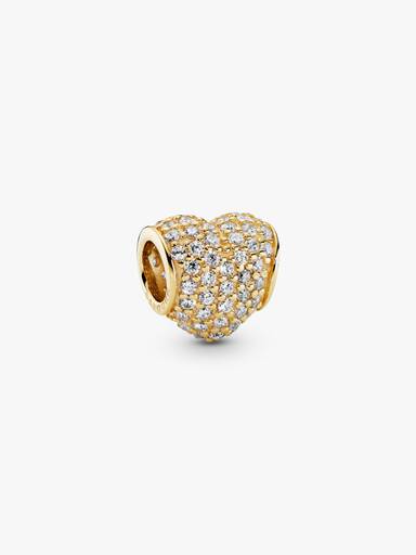FINAL SALE - Pavé Heart Clip Charm