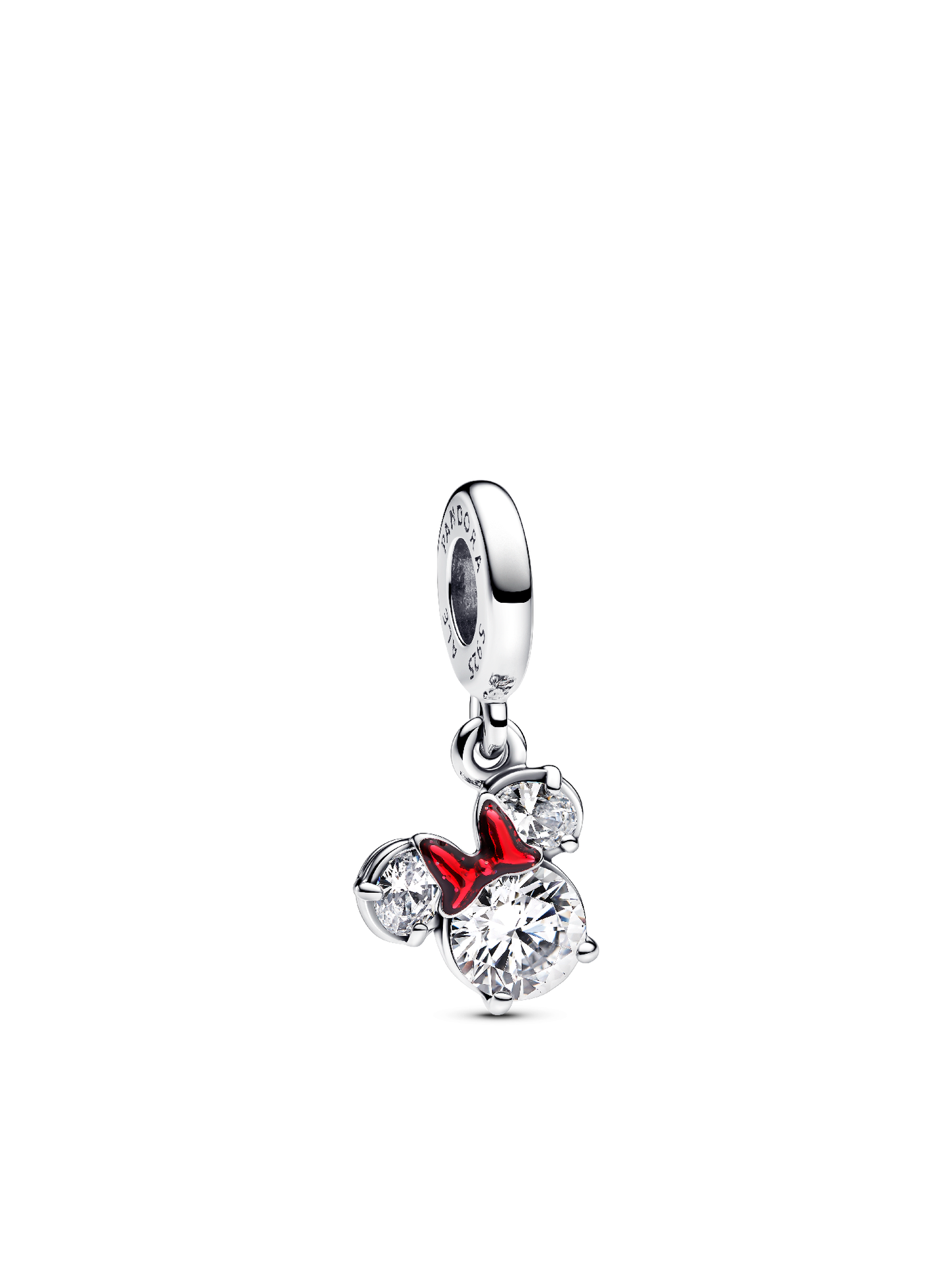 Шарм Pandora Disney Minnie Mouse Silhouette Dangle Charm, цвет: Серебро