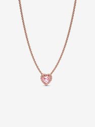 Pink Heart Collier Necklace Pink Heart Collier Necklace