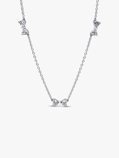Bow Station Chain Necklace
