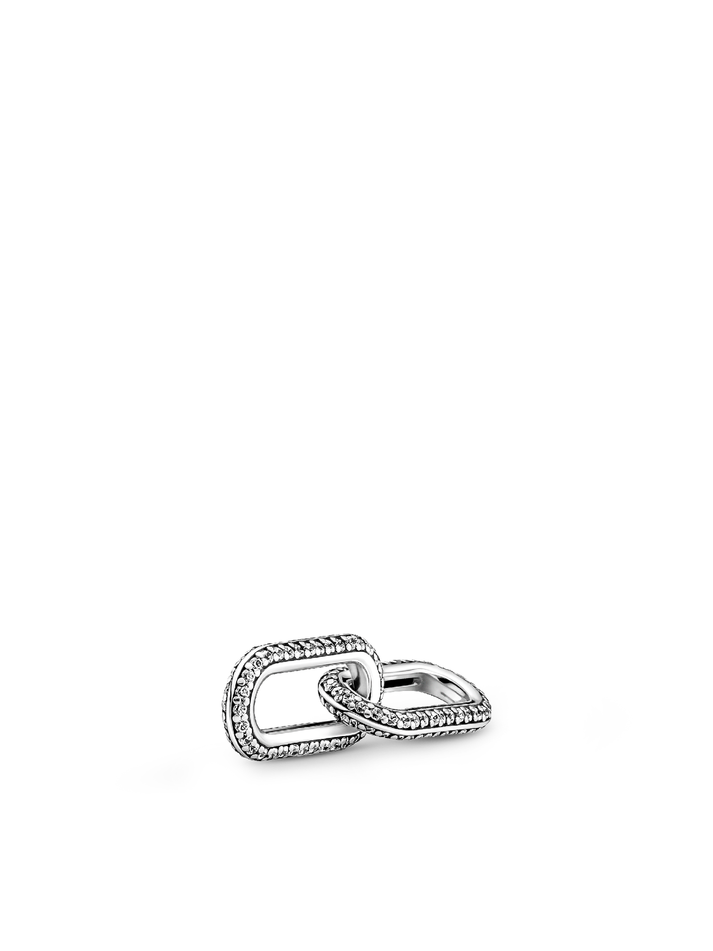 Украшения Pandora ME Styling Pavé Double Link, цвет: Серебро — фото 1
