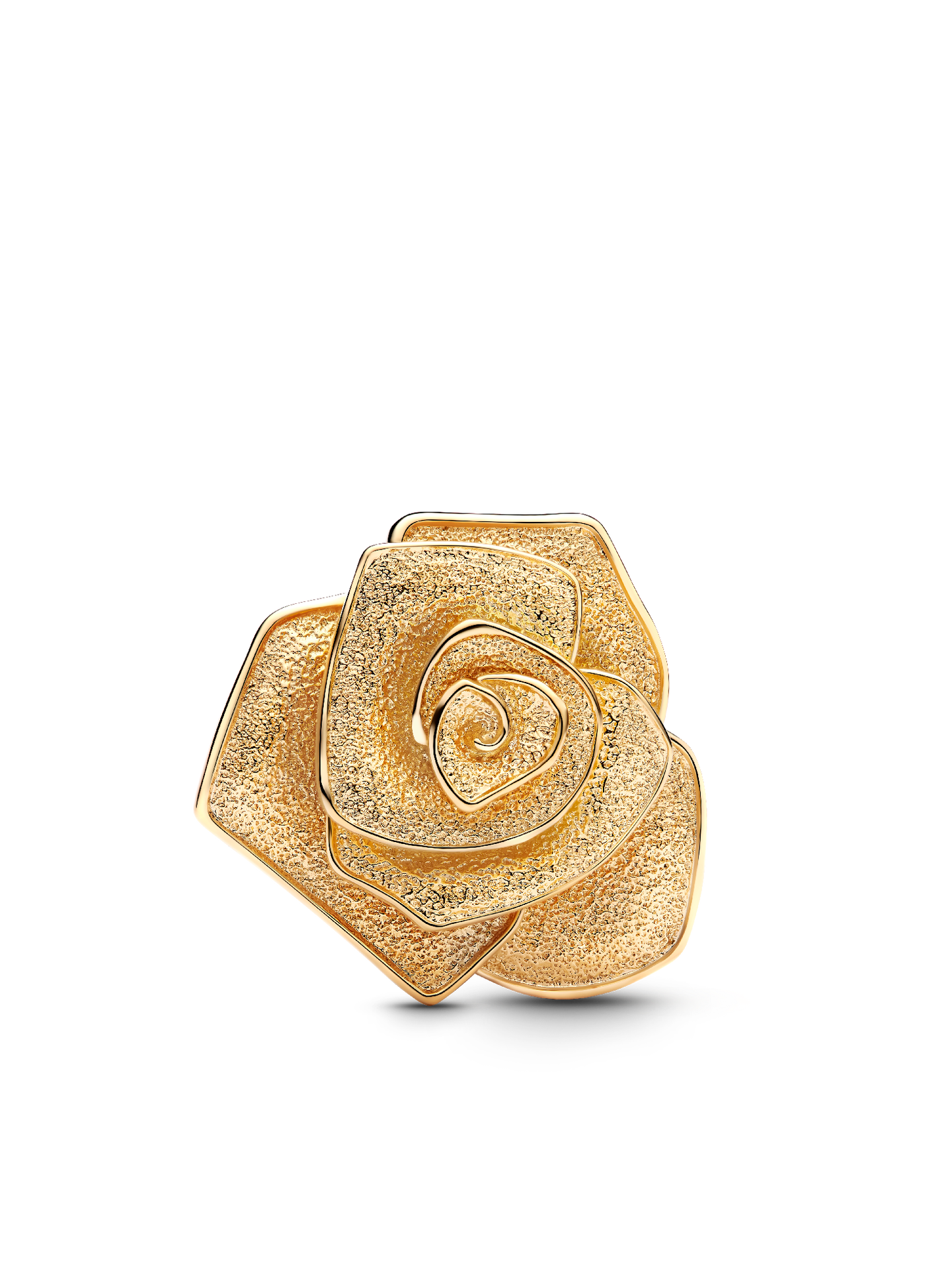 Женский шарм Pandora Rose in Bloom Oversized Charm, цвет: Позолоченный