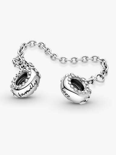 FINAL SALE - Heart Family Tree Safety Chain Charm