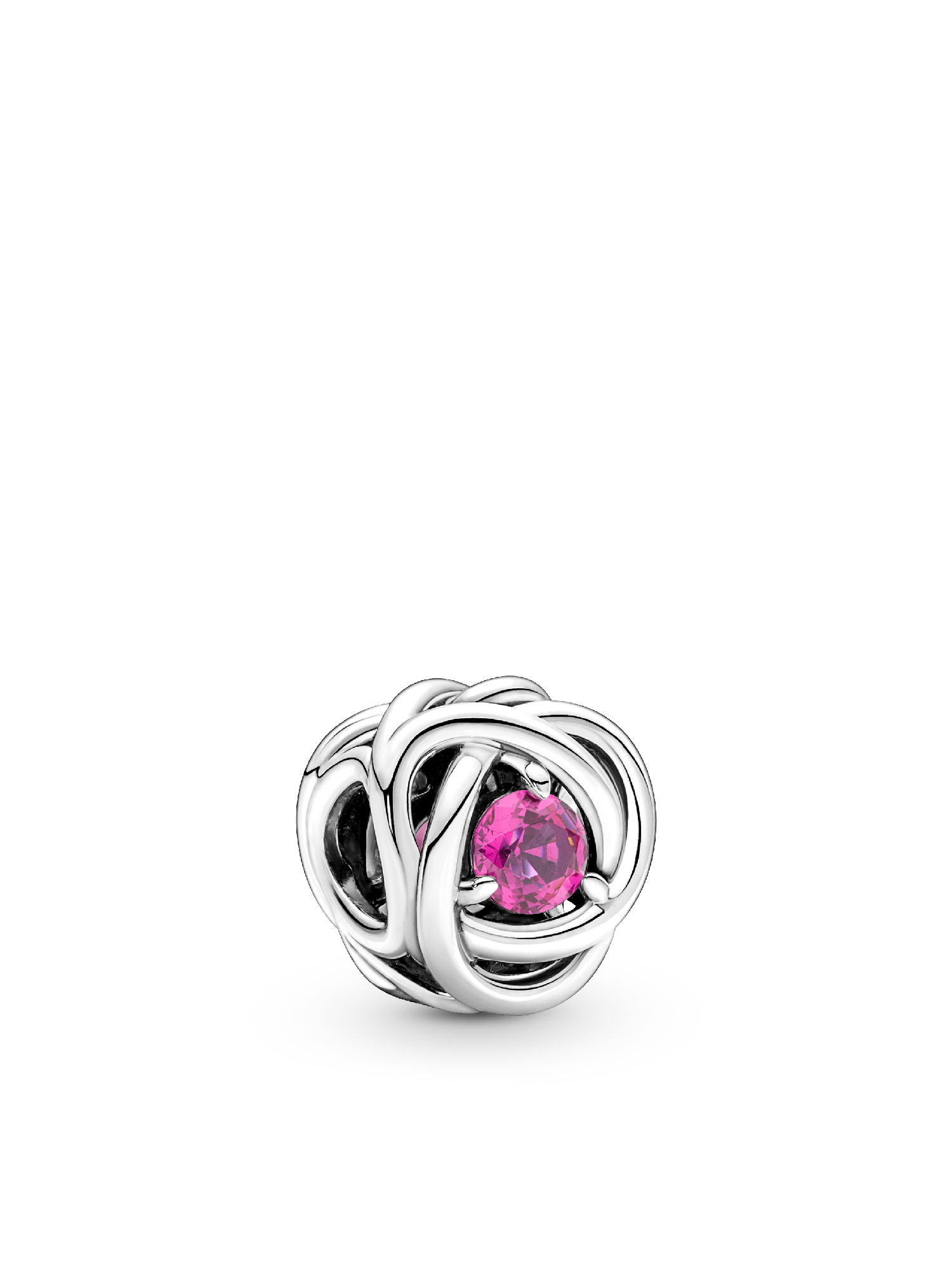 October Birthstone Eternity Circle O Pendant Set