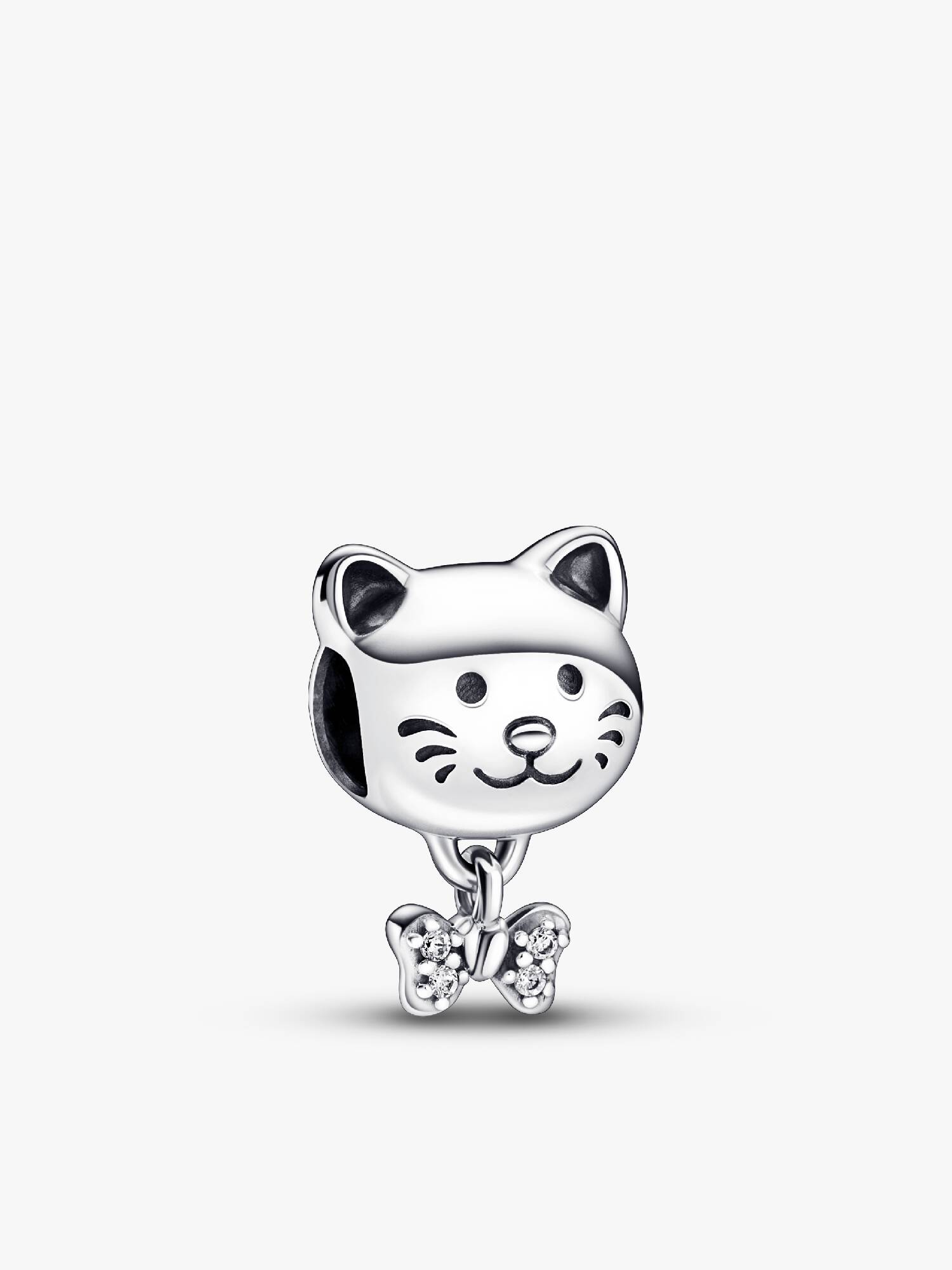 Pet Cat & Bow Charm