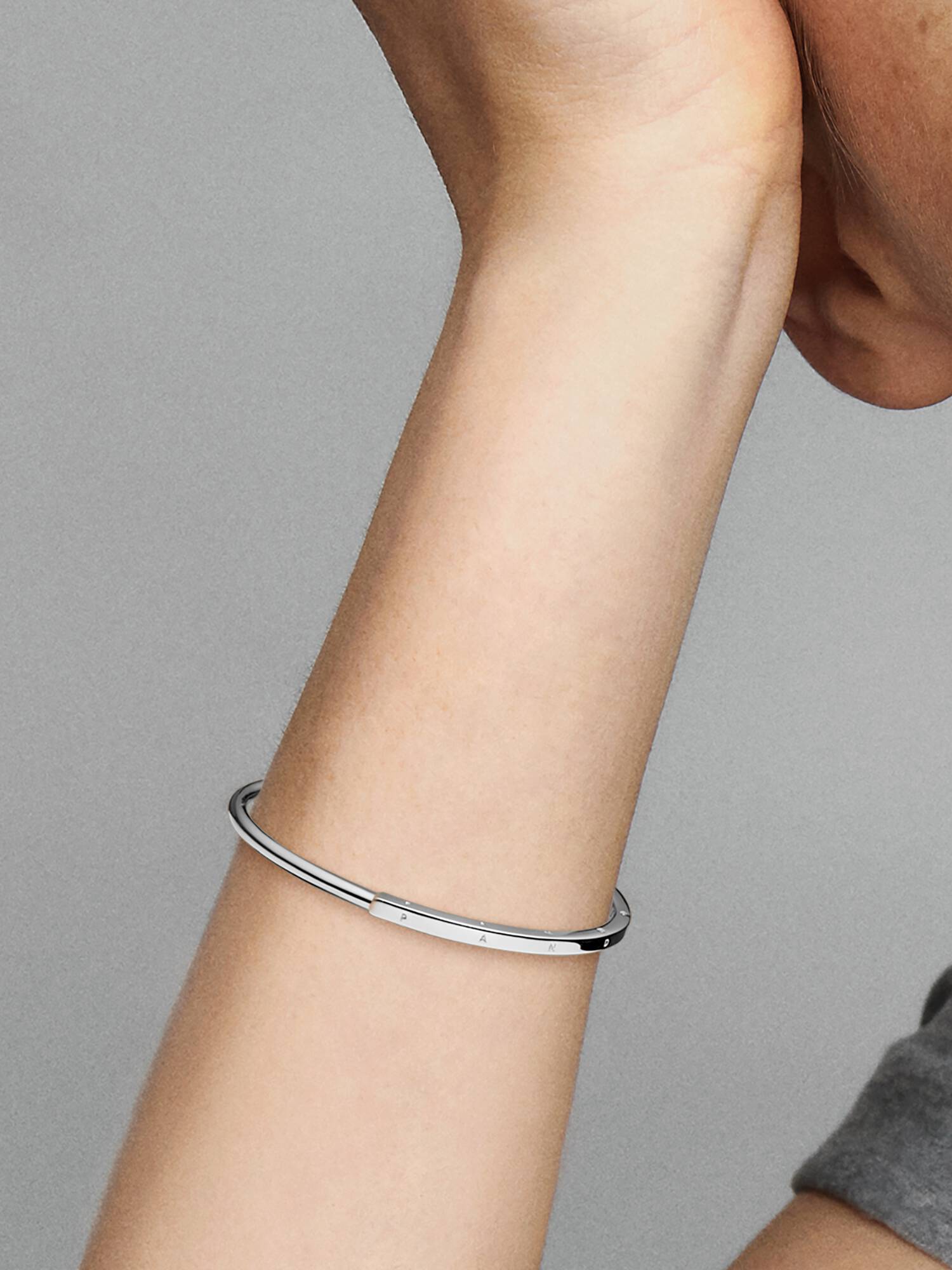 FINAL SALE - Pandora Signature I-D Open Bangle