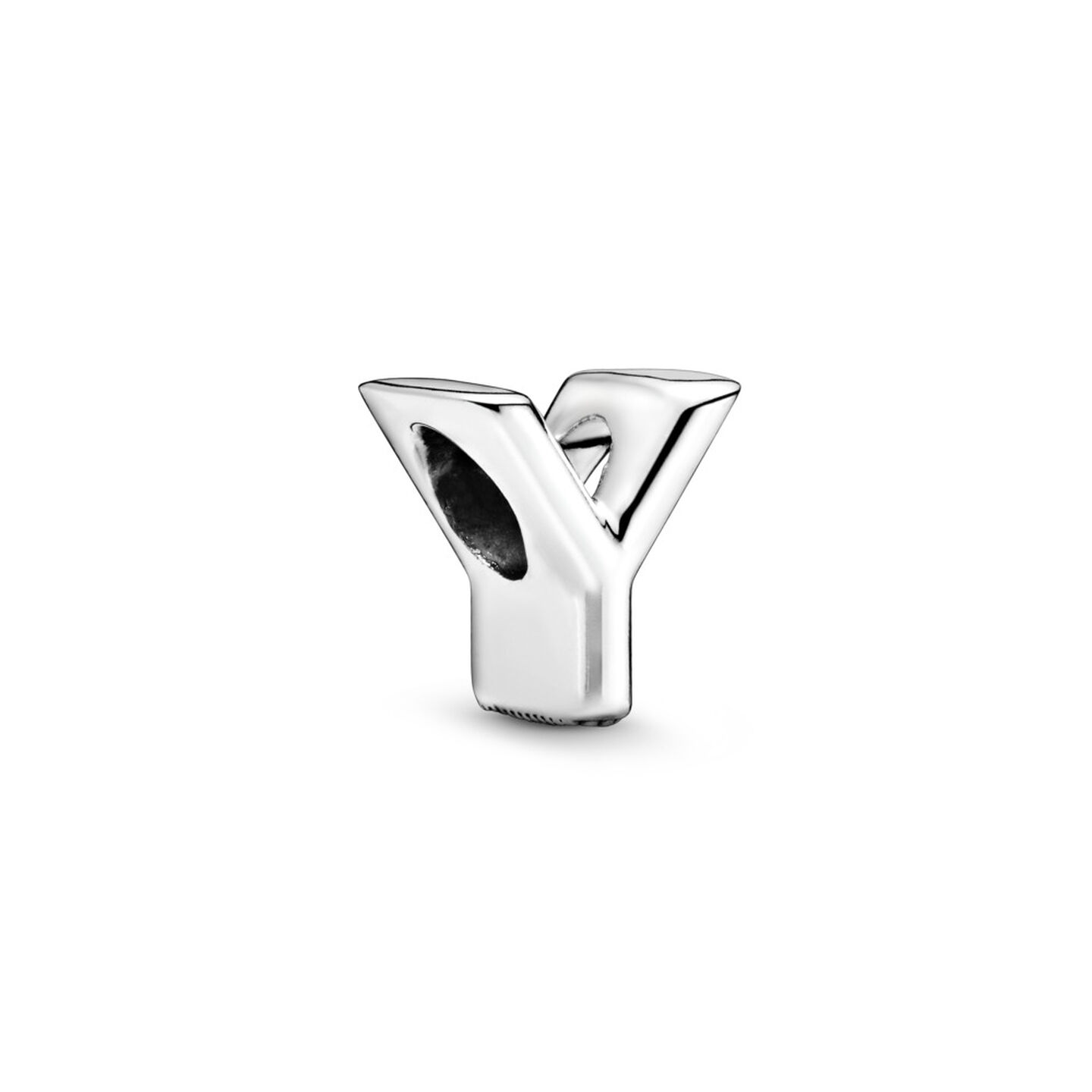 Женский шарм Pandora Letter Y Alphabet Charm, Sterling silver, цвет: Серебро — фото 2