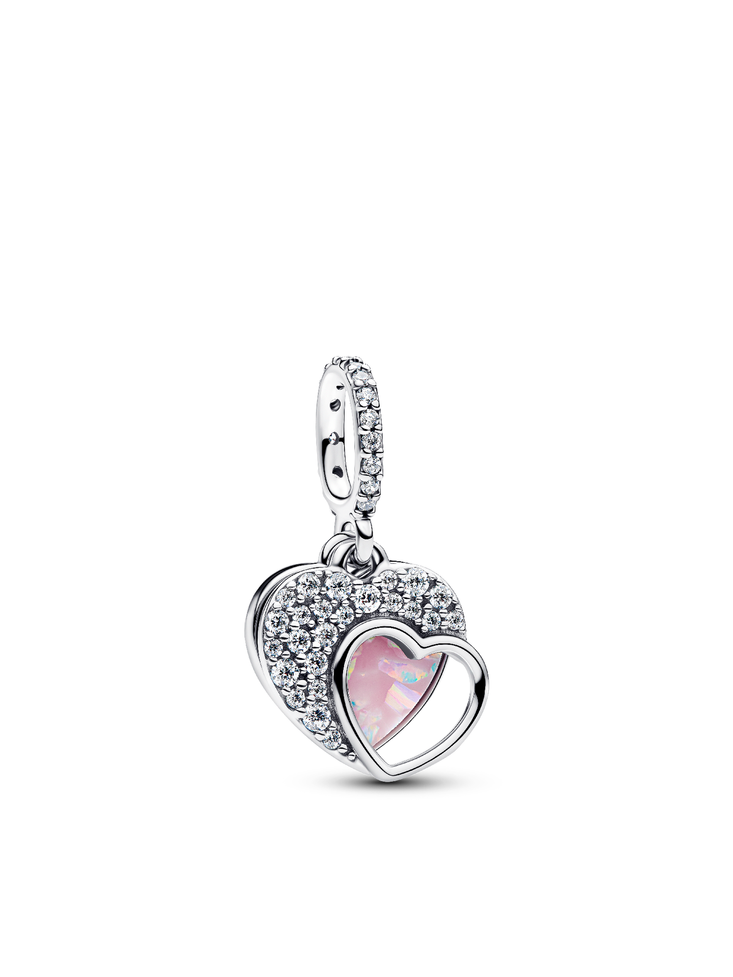 Женский шарм Pandora Beautiful Mother Double Dangle Charm, цвет: Серебро