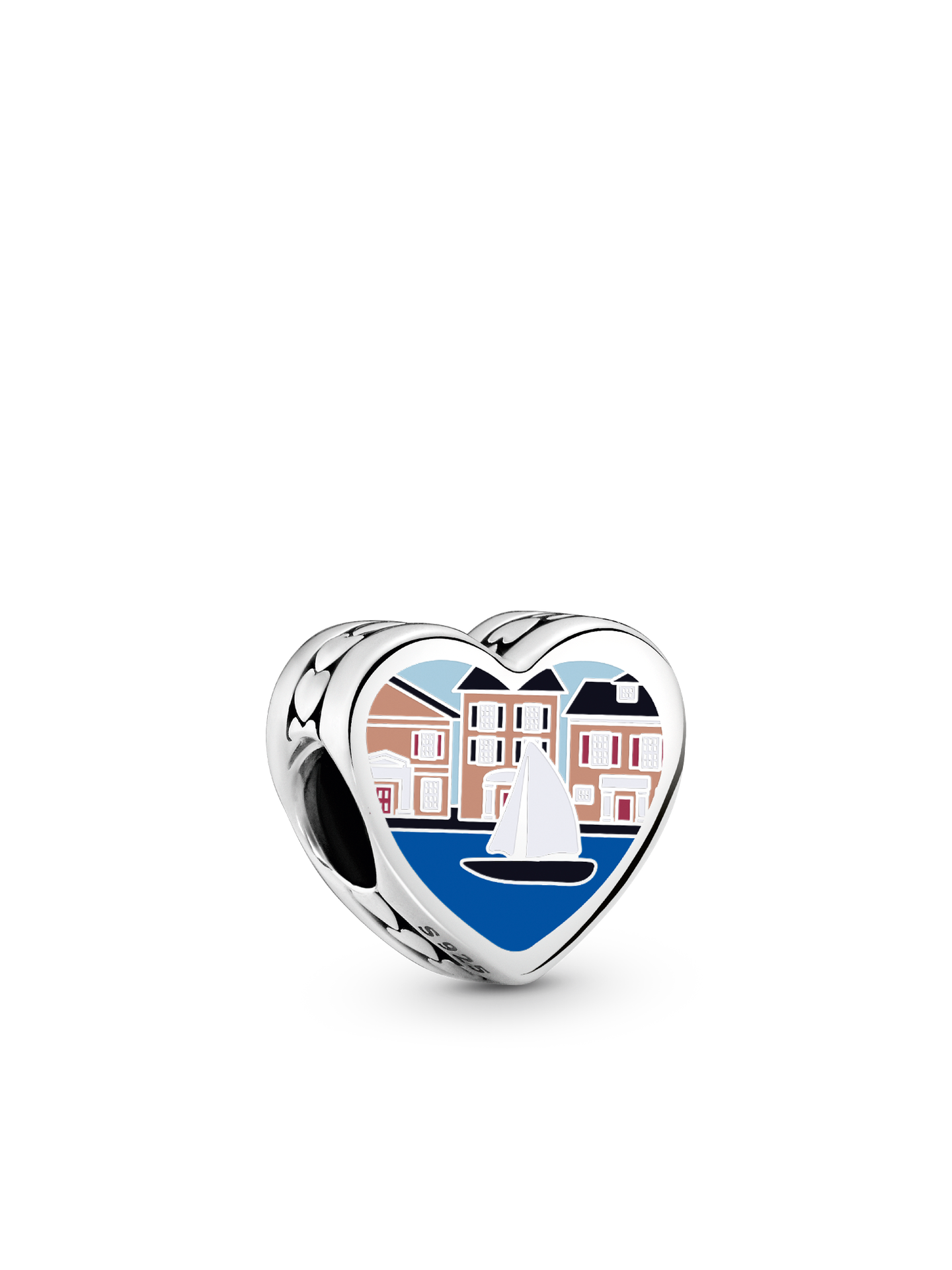 Женский шарм Pandora Mass Heart Charm, цвет: Серебро