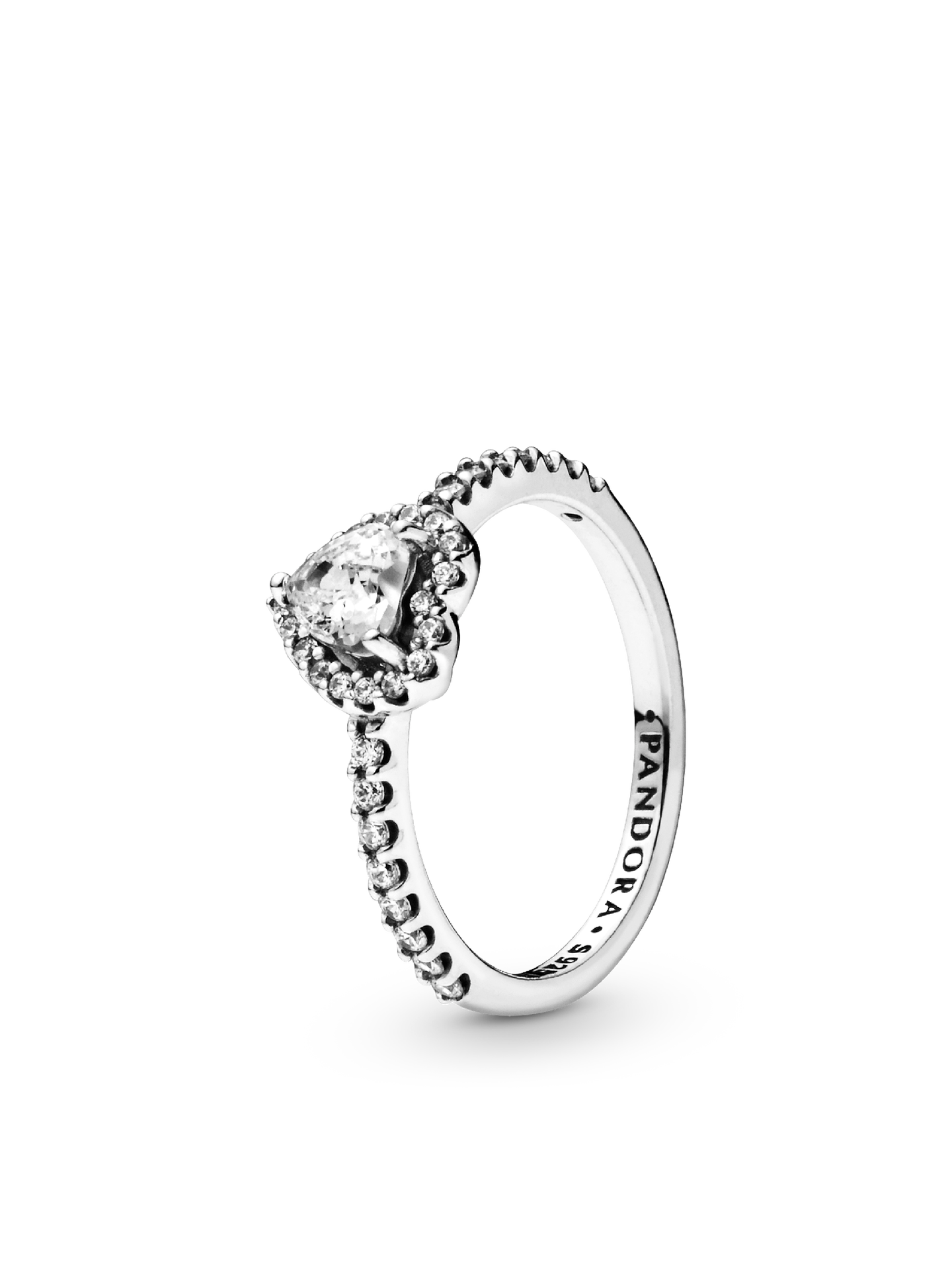 Женское кольцо Pandora Elevated Heart, Sterling silver, цвет: Серебро — фото 1